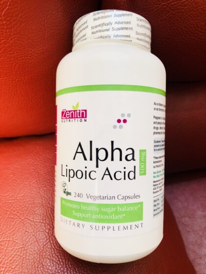 Zenith Nutrition Alpha Lipoic Acid Vegetarian Capsules